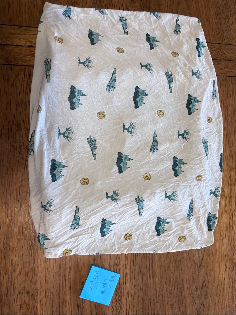 Kyte Baby Harry Potter Journey Crib Sheet and Gray pillowcase